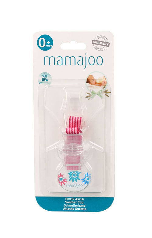 mamajoo安撫奶嘴鏈-紅色