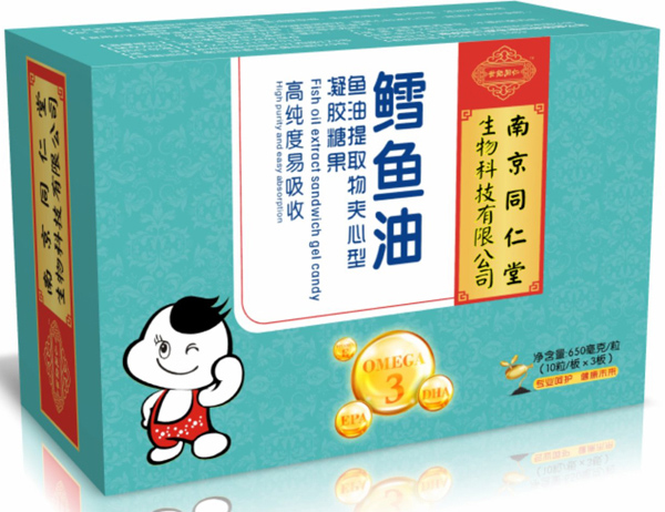   南京同仁堂世紀(jì)同仁鱈魚(yú)油凝膠糖果