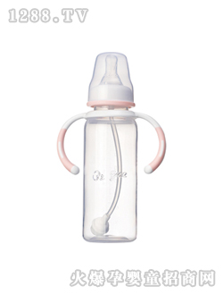比親帶把直身自動奶瓶240ML