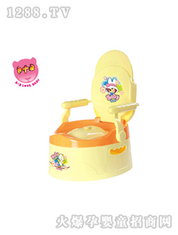A+B黃色兒童坐便器