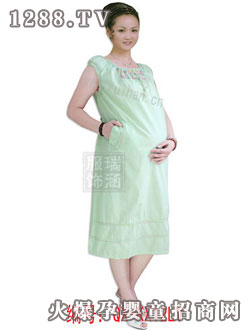 瑞涵孕婦裝純棉連衣裙QX-KX12LV