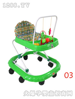 利瑞達(dá)綠色黑輪學(xué)步車