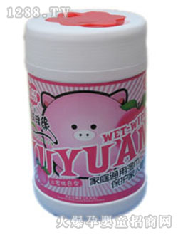 玫瑰緣水蜜桃嬰兒柔濕巾