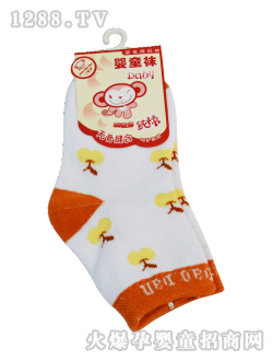 小搗蛋英文口蘋果童襪