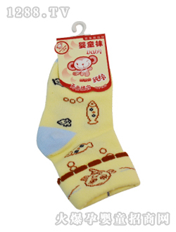 小搗蛋反口小魚兒童襪