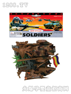 沙漠色軍事玩具YZ302AB