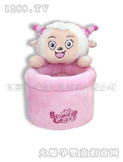 奇駿毛絨填充玩具喜洋洋筆筒