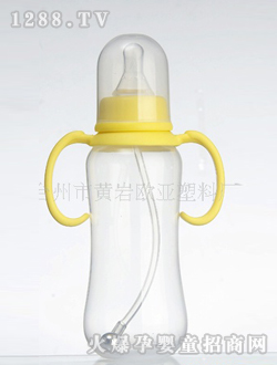 小淘氣300ML有柄圓弧PP自動奶瓶