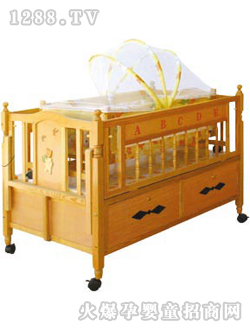 愛(ài)嬰寶嬰兒木床WFY606