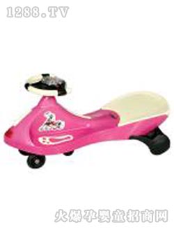 星貝粉色嬰兒扭扭車