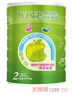 惠媽咪果蔬多維膳食纖維營養(yǎng)米粉2段