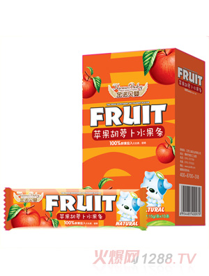 金諾貝嬰蘋(píng)果胡蘿卜水果條盒裝