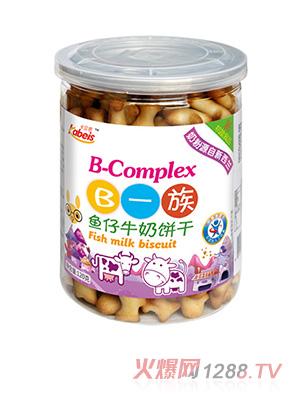 120克卡貝思B一族魚仔牛奶餅干