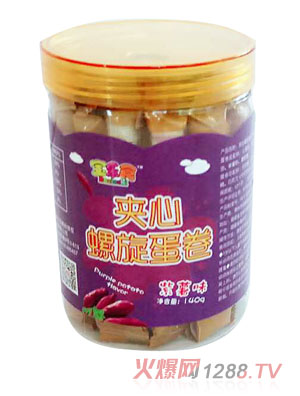 寶樂食夾心螺旋蛋卷-紫薯味