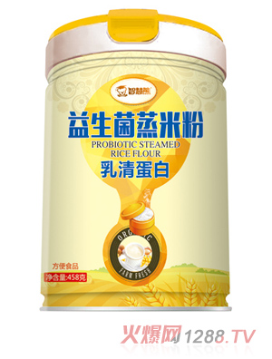 智慧熊益生菌蒸米粉 乳清蛋白 聽裝