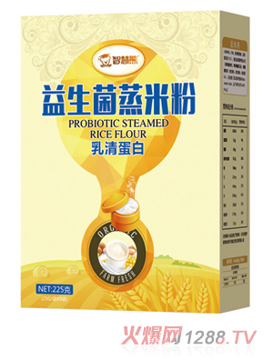 智慧熊益生菌蒸米粉 乳清蛋白 盒裝