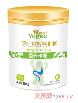 育記強(qiáng)化鐵鋅鈣護(hù)暢營養(yǎng)米粉
