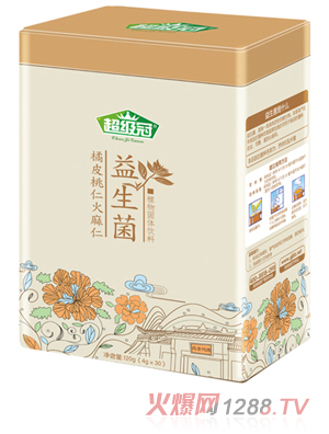 超級冠益生菌橘皮桃仁火麻仁植物固體飲料