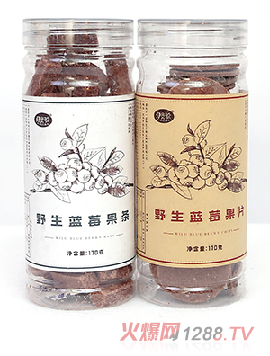 咿貝歌野生藍莓果條 藍莓果片新鮮水果制作清新口感軟硬適中