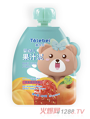 童樂(lè)貝嬰幼兒果汁泥-蘋(píng)果黃桃草莓