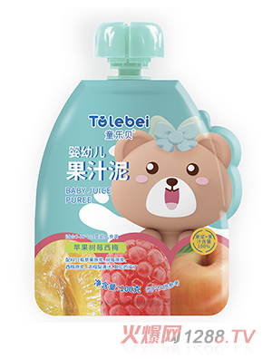 童樂(lè)貝嬰幼兒果汁泥-蘋(píng)果樹(shù)莓西梅