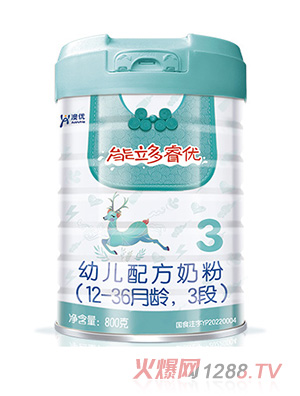 澳優(yōu)能立多睿優(yōu)幼兒配方奶粉（12-36月齡，3段）