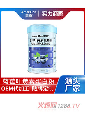藍莓葉黃素蛋白粉蛋白固體飲料OEM/ODM代加工