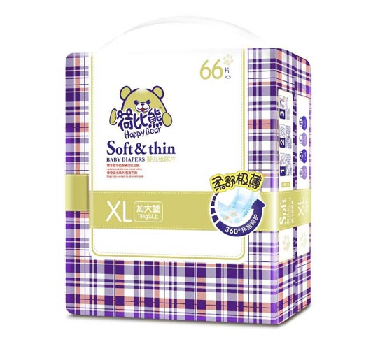  荷比熊嬰兒紙尿片XL66片